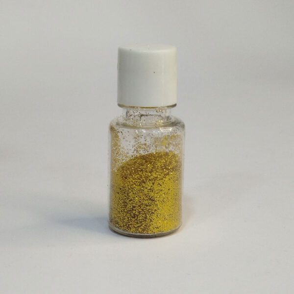 رنگ اکلیلی رزین طلایی ۲۰ گرمی – اکلیل طلایی مخصوص رزین اپوکسی از هنری شادی