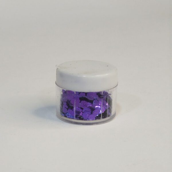 رنگ اکلیلی دانه‌درشت بنفش متالیک ۲۰ گرمی – اکلیل براق مخصوص رزین اپوکسی و شمع‌سازی از هنری شادی