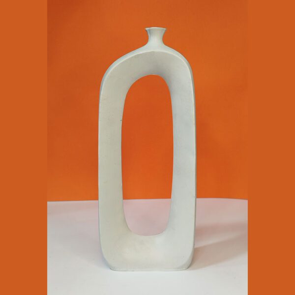 گلدان مدرن پلیاستر خام ارتفاع ۴۰ سانتیمتر