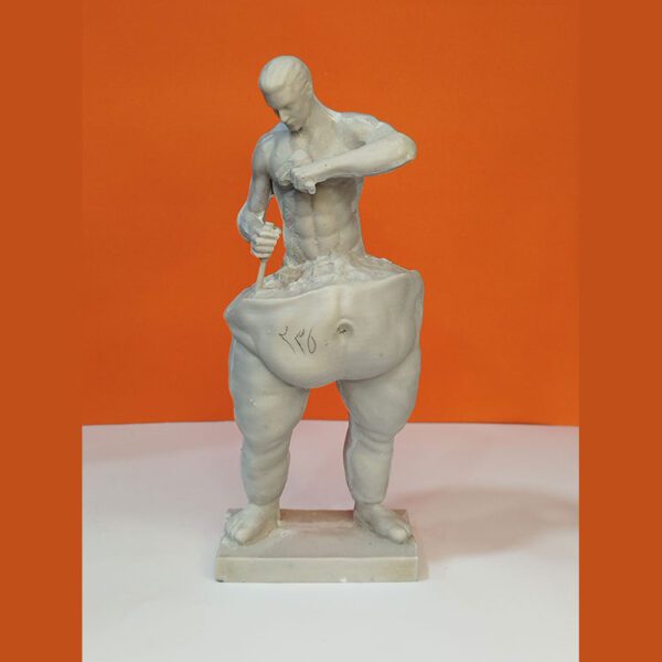 مجسمه پلیاستر خام طرح پیکرتراش – ارتفاع ۲۰ سانتیمتر