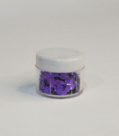 رنگ اکلیلی دانه‌درشت بنفش متالیک ۲۰ گرمی – اکلیل براق مخصوص رزین اپوکسی و شمع‌سازی از هنری شادی