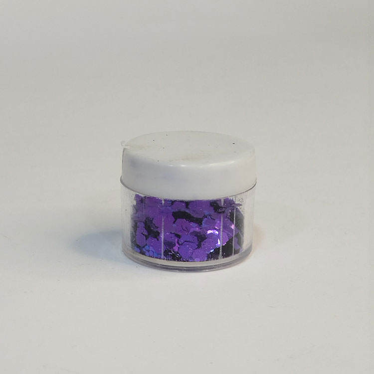 رنگ اکلیلی دانه‌درشت بنفش متالیک ۲۰ گرمی – اکلیل براق مخصوص رزین اپوکسی و شمع‌سازی از هنری شادی